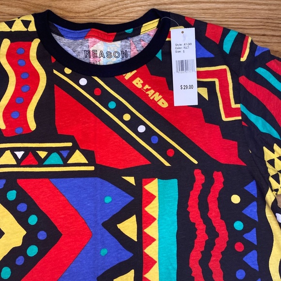 Reason Men’s Small Multicolor T-Shirt New! - Picture 3 of 3